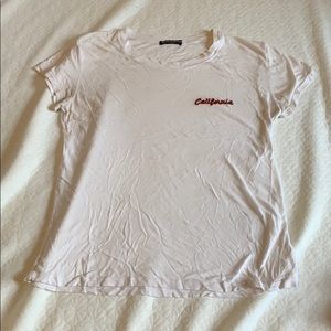 thin white brandy t shirt